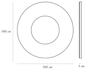 Scarlet Splendour Круглое зеркало с настенной рамой Vanilla noir oro sun-id-1481952 - Вид №3