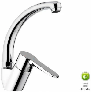 Remer Rubinetterie Смеситель для кухни, устанавливаемый на столешницу, с поворотным изливом Winner eco We 42 c lt8