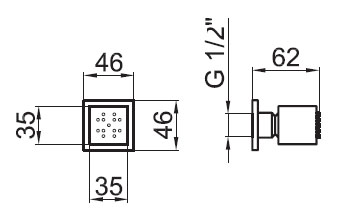 АС0333015 Душевая форсунка Webert #VALUE!  - Вид №1