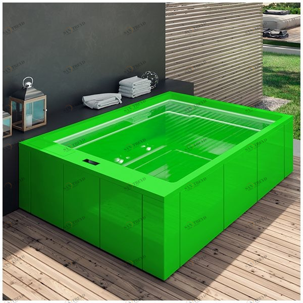 Бассейн Gruppo Treesse Muse Plus-V212I-ZE прямоугольный встроенный зеленый PLUSV212IZE