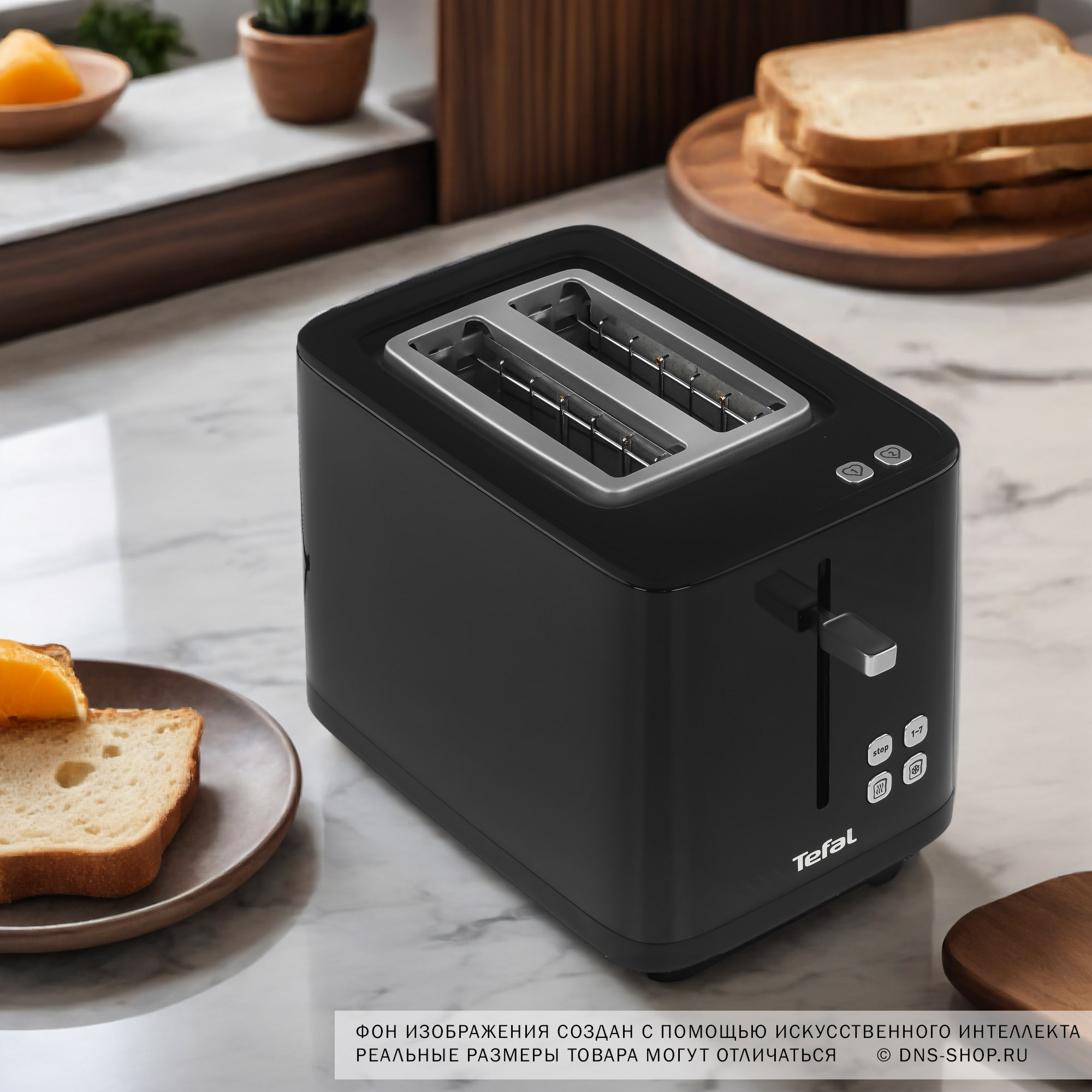 9071487 Тостер Tefal Smart&Light TT640810 черный STDN-0062493 - Вид №11