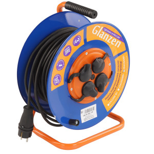 Удлинитель силовой GLANZEN EB-30-009 синий 9157995