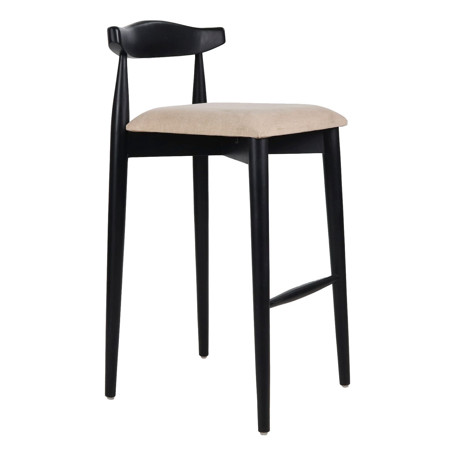 Высокий стул из акации с мягким сиденьем POMAX Madela ARCH-00090445 - Вид №7