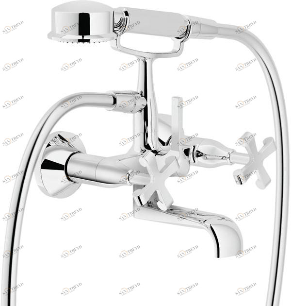Nobili Rubinetterie Настенный смеситель для ванны с ручным душем Carlos primero Cp210cr