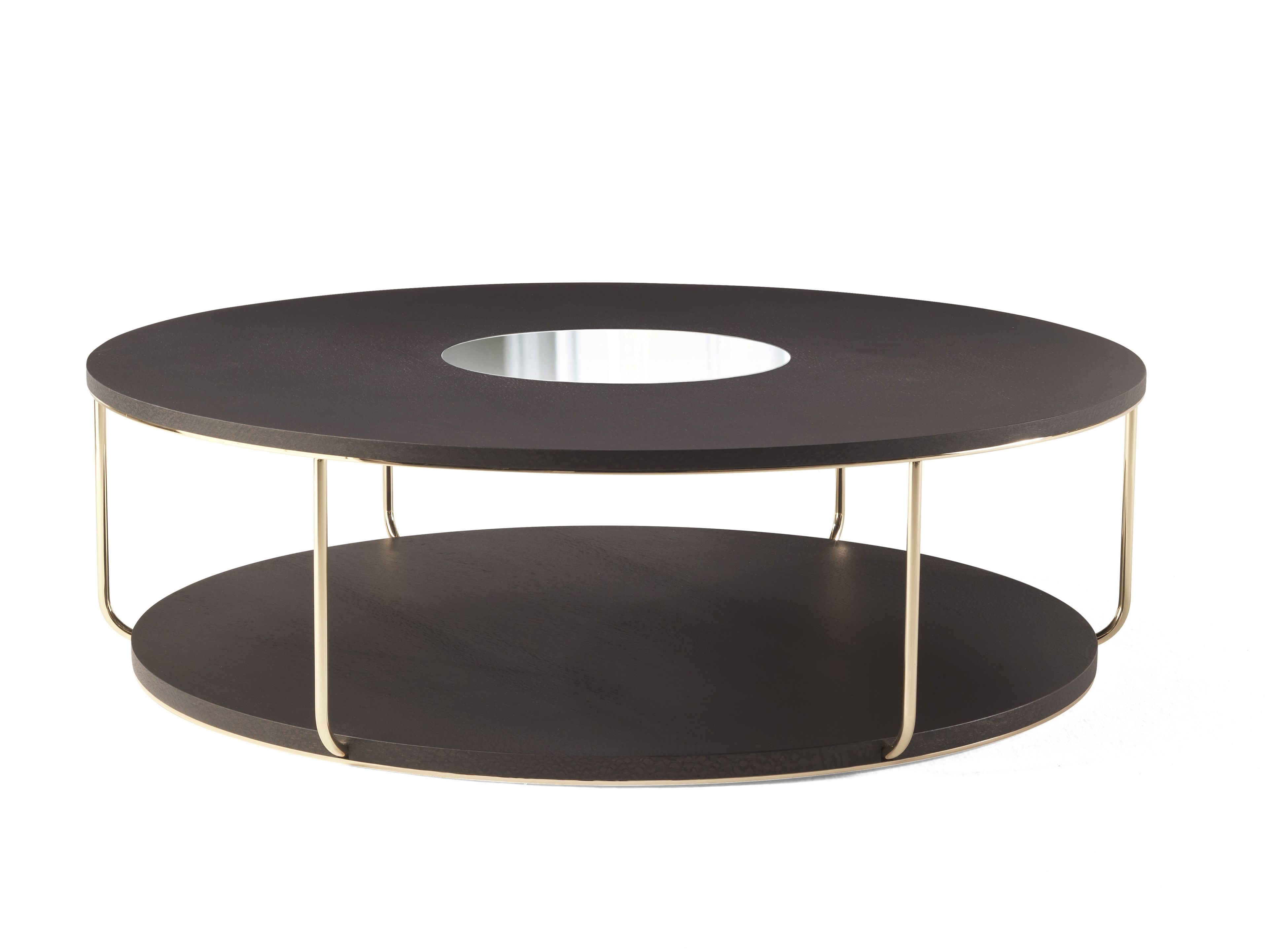 Деревянный круглый низкий журнальный столик ETRO Home Interiors Ambar ARCH-00002081