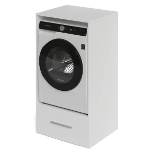 Шкаф для стиральной машины HSM60 66.4x126.5 см цвет белый матовый