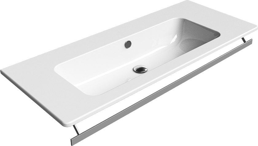 8824111 Подвесная раковина настенная овальная GSI ceramica City белая - Вид №1