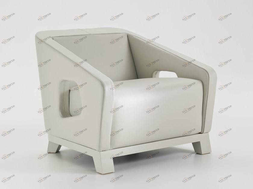 i 4 Mariani Мягкое кожаное кресло с подлокотниками Holly sun-id-1482289