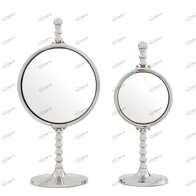 Комплект зеркал настольных с выпуклым стеклом Floyd от Eichholtz, 2 штуки EICHHOLTZ ДИЗАЙНЕРСКИЕ, EICHHOLTZ 062504 Хром 