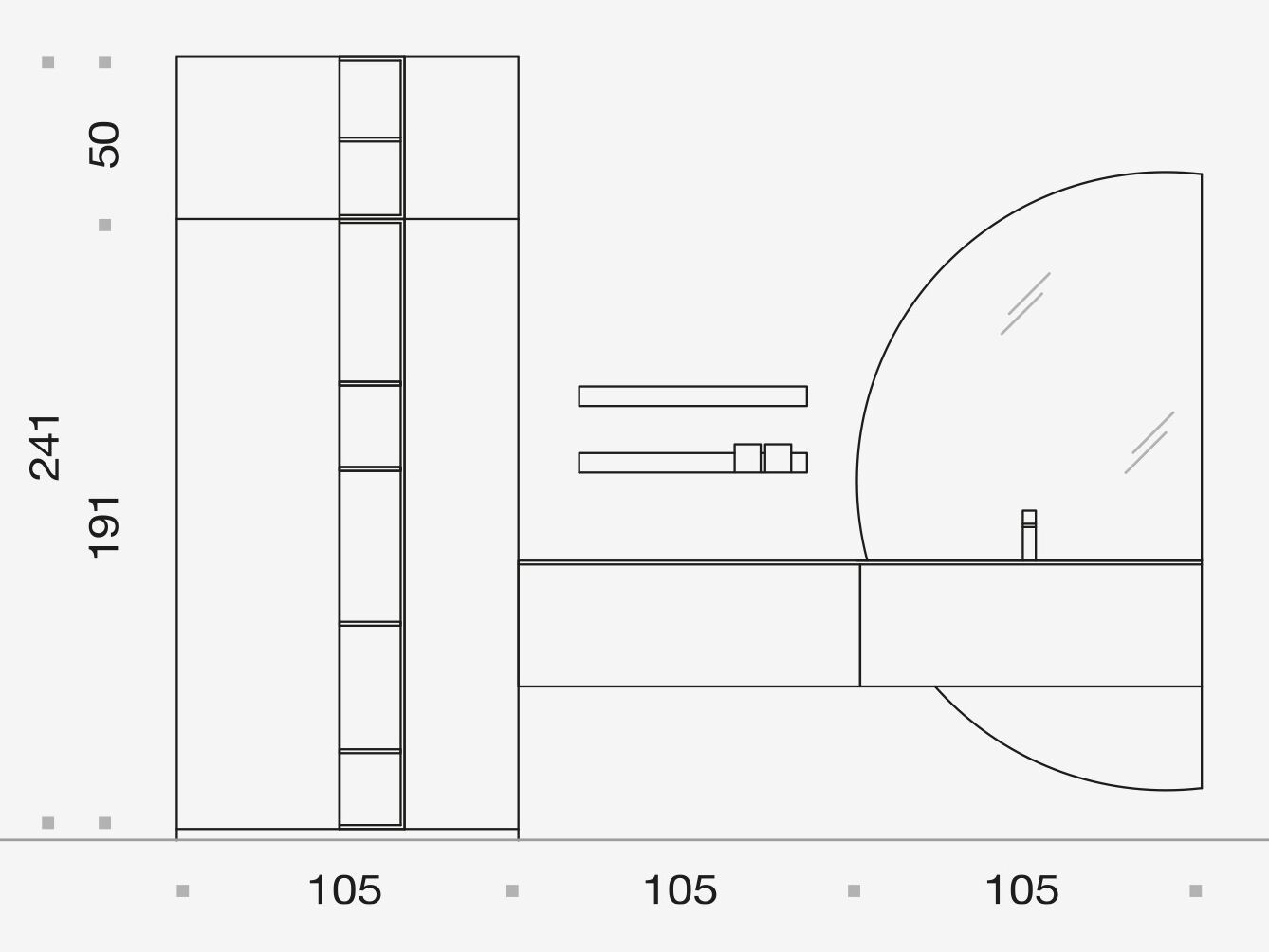 Деревянный умывальник с зеркалом ARCOM Поллок ARCH-00122692 - Вид №2