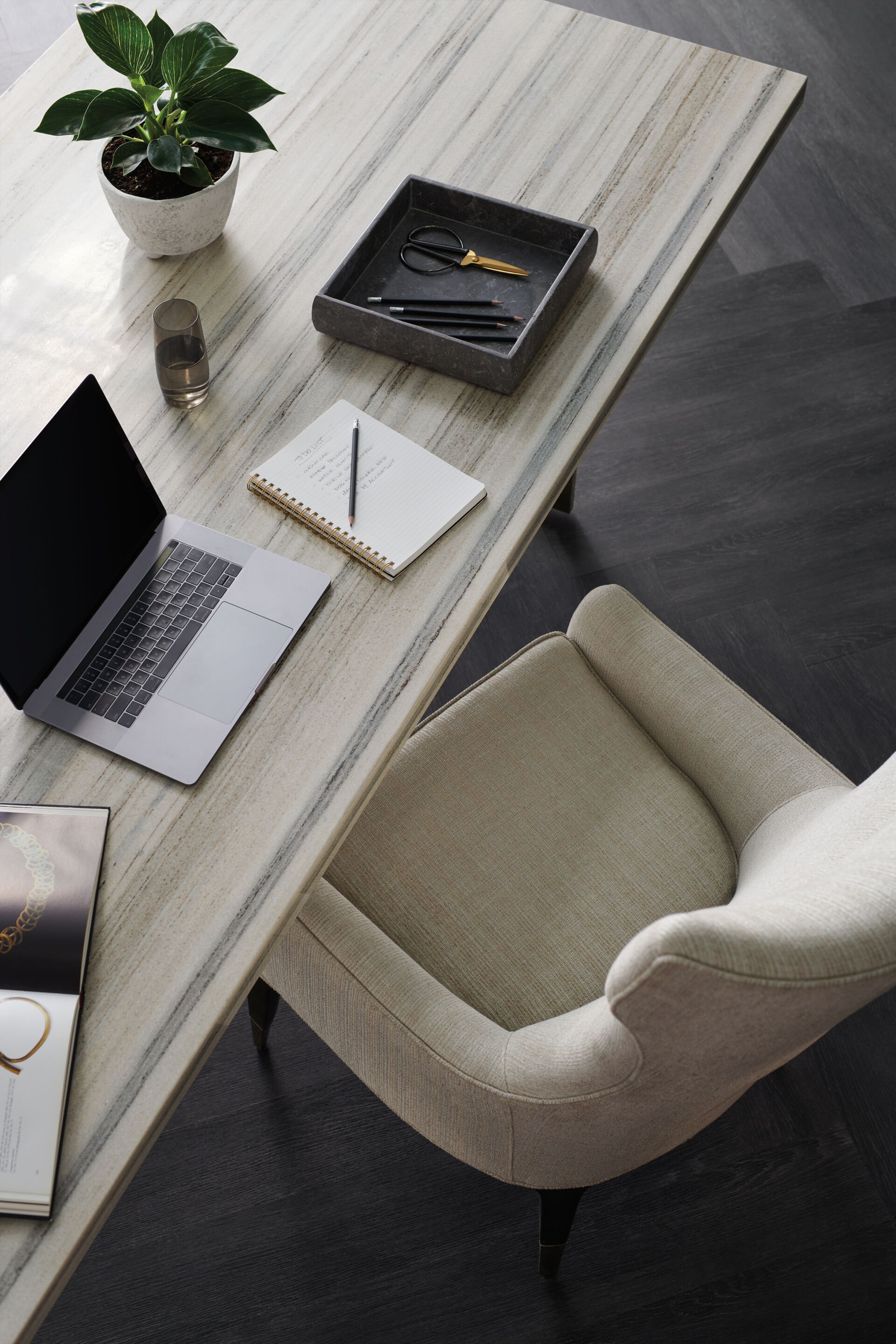 Прямоугольный мраморный обеденный стол Caracole WISH YOU WERE HERE ARCH-00069001 - Вид №3