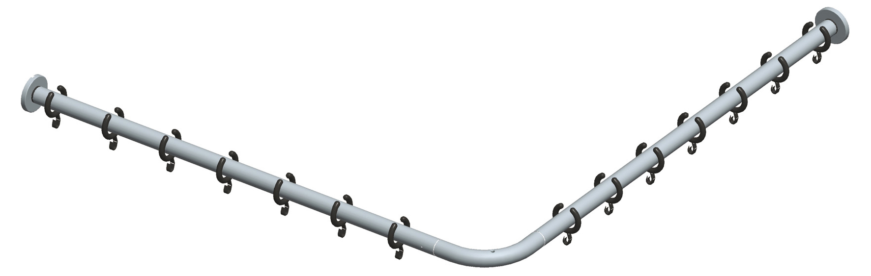 14939011000 Набор штанг для душевых занавесок KEUCO Plan