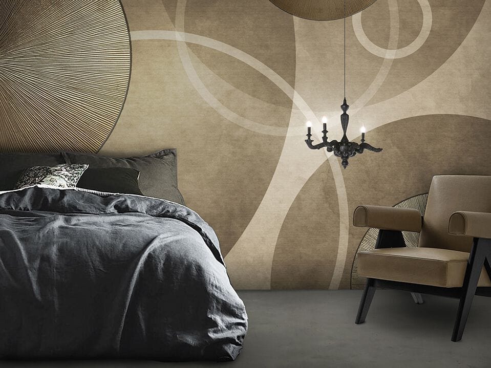 Обои с рисунком N.O.W. Edizioni CONCRETE / SILENZIO DORATO ARCH-00047796