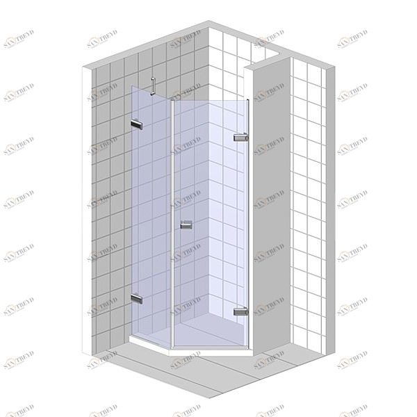 Душевая дверь в нишу 130x200 GK-862BG135 стекло прозрачное 6 мм GUTEWETTER TREND DOOR 130X200GK862BG135
