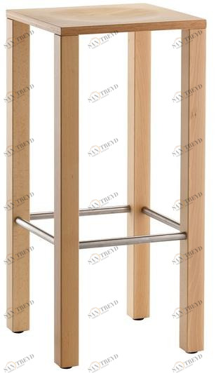 rosconi Высокий табурет из массива дерева с подставкой для ног Elena sun-id-1348716