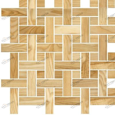 Мозаика и 3D панели из дерева Tarsi Плетёнка 512 Ясень Селект (Гладкая) 351х351 мм 1401100137