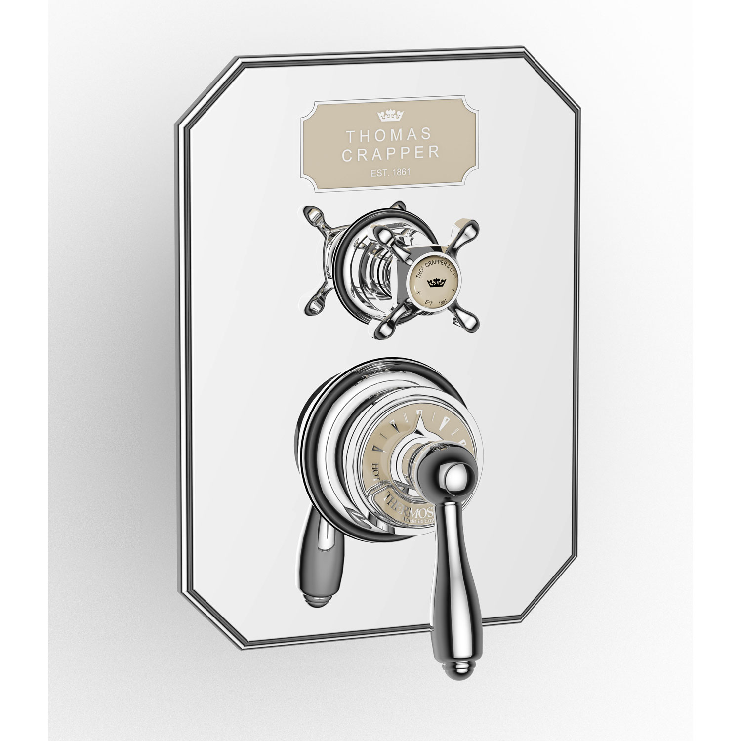 TCOVSH9200PB Ovington Термостатический душ скрытого монтажа двойного назначения Thomas Crapper  - Вид №2