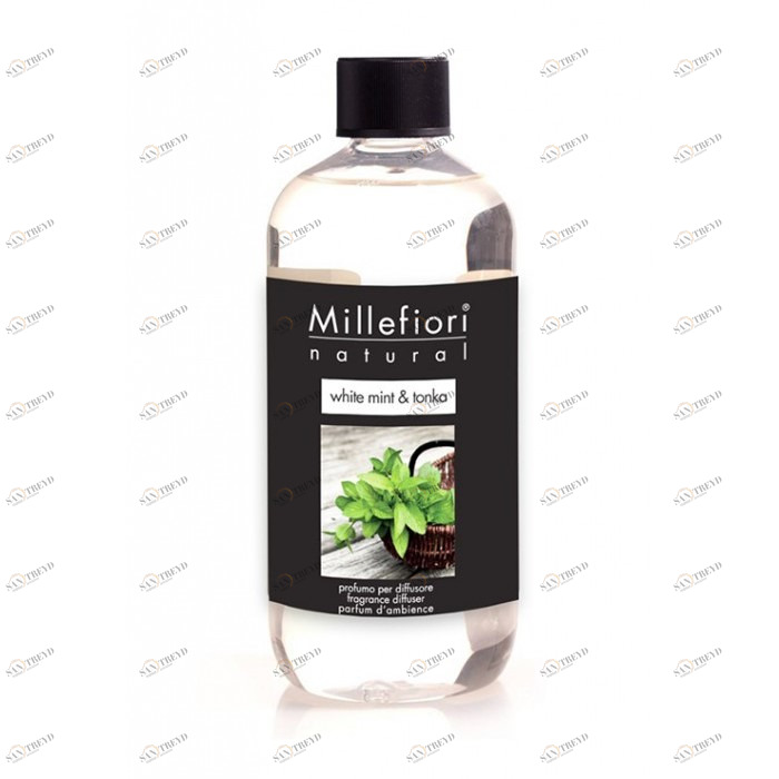 Рефил 500мл "Белая мята и тонка" White Mint & Tonka MILLEFIORI MILANO МЯТА 267441 Прозрачный 