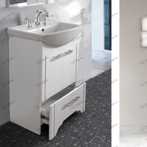 Комплект мебели для ванной Belux Квадор 60 Квадро АРКТИКН6001