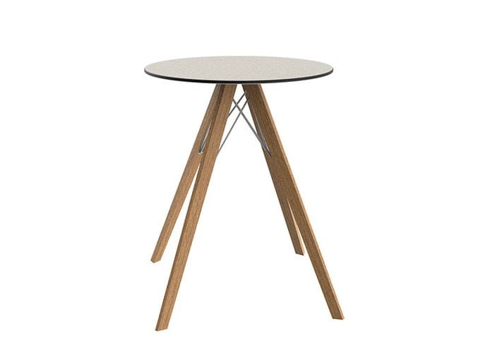 Круглый обеденный стол HPL Vondom Faz Wood ARCH-00054737 - Вид №3