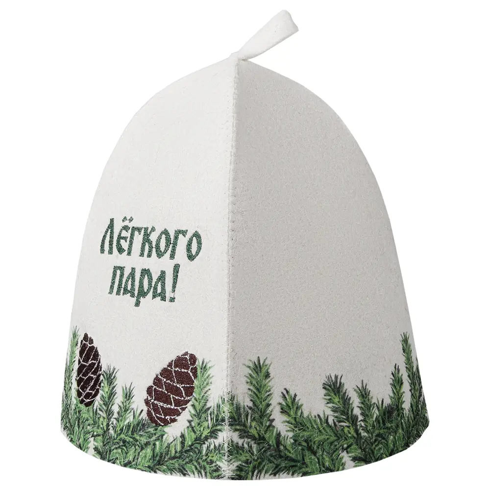 Шапка для бани «Еловая» войлок цвет белый 18327474 STLM-2050916 Santreyd 