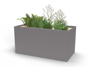 Прямоугольная стальная плантатор Corten™