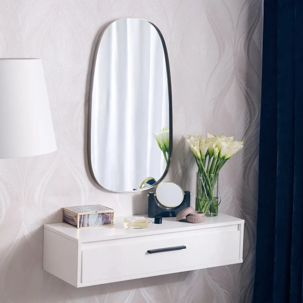 Зеркало декоративное KREAFORTA Glam Brass овальное 40x78 см металл цвет золотистый 89451069 STLM-2181402  - Вид №10