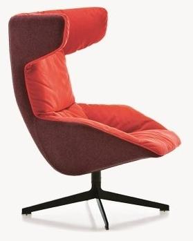 Moroso Кресло поворотное на 4-х спицах с высокой спинкой Take a line for a walk sun-id-1370506 - Вид №20