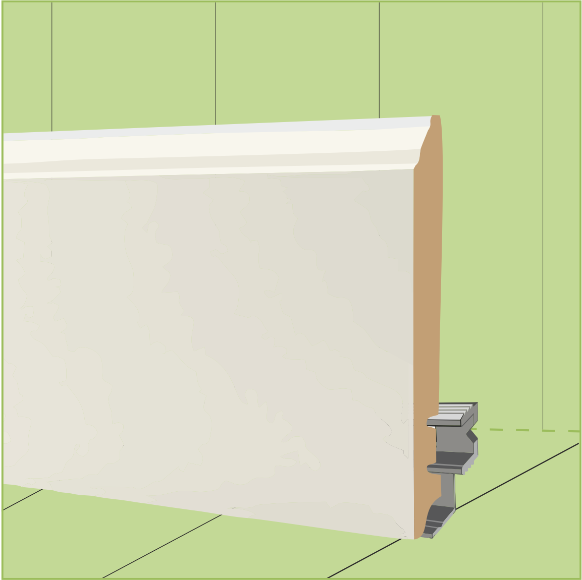 КРЕПЛЕНИЕ ДЛЯ ПЛИНТУСА HANNAHHOLZ ZZ3232 - Вид №4