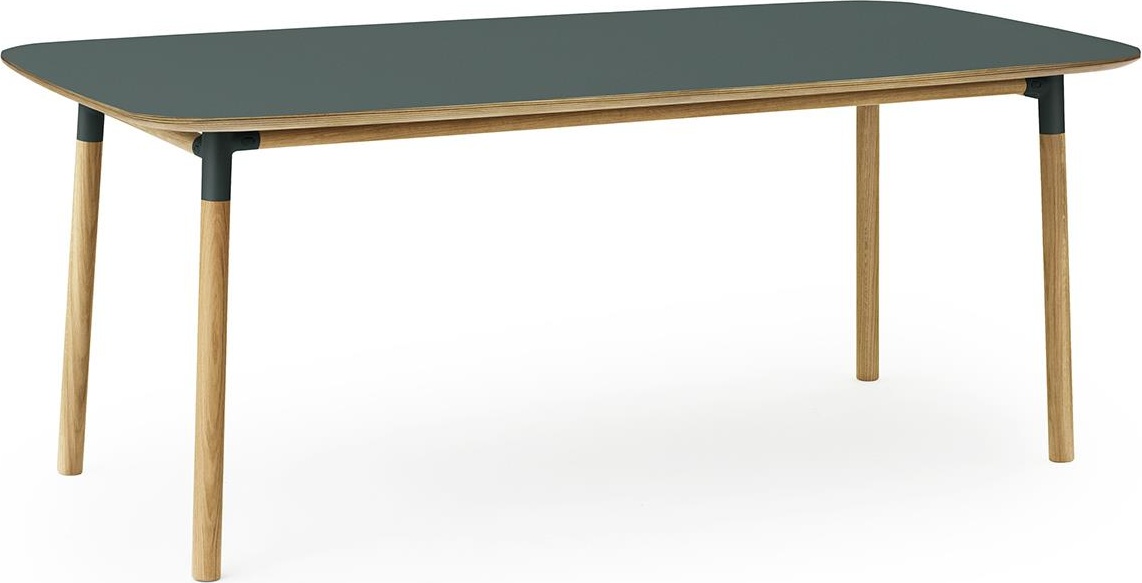 602838 Стол Form 95 x 200 см Зеленый / Дуб Норманн Копенгаген Normann Copenhagen  - Вид №1