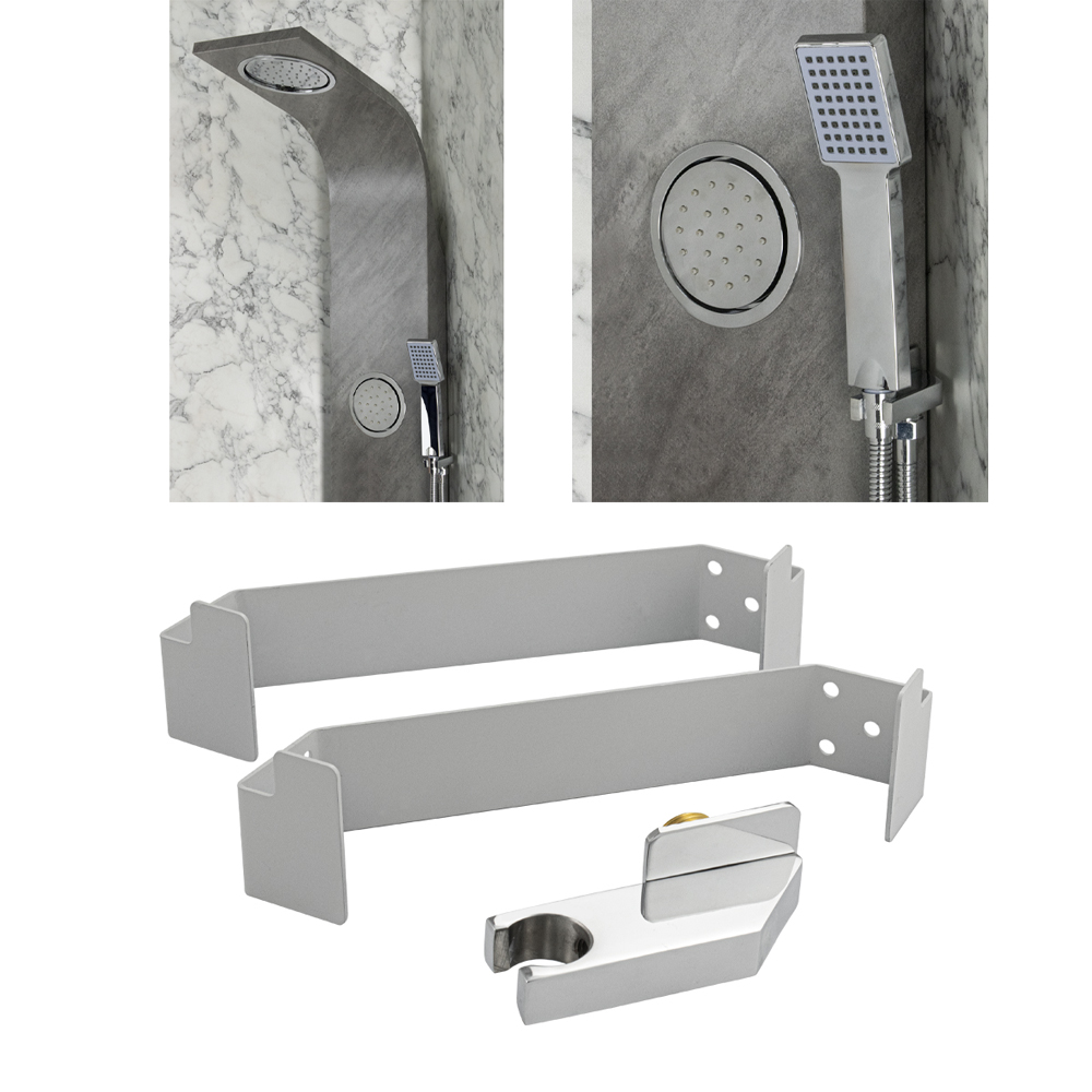 GFmark - Крепление и кронштейн для душевой панели, тропический душ шарко, в УГОЛ, код: 5519 