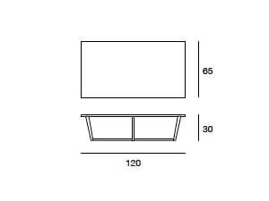 Низкий прямоугольный журнальный столик из массива дерева Pacini & Cappellini City ARCH-00054140 - Вид №3