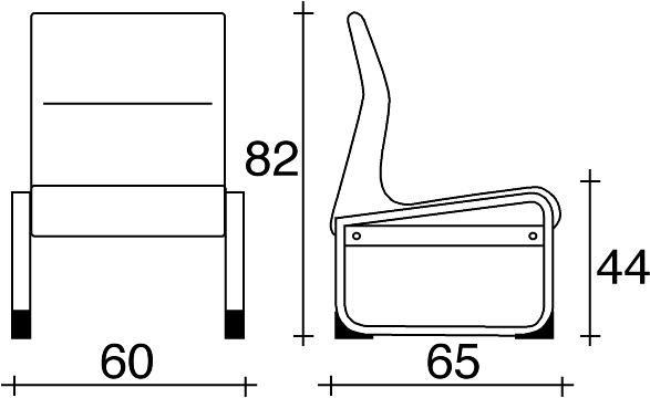 TALIN Стул с обивкой из ткани для залов ожидания One sun-id-1444813 - Вид №1