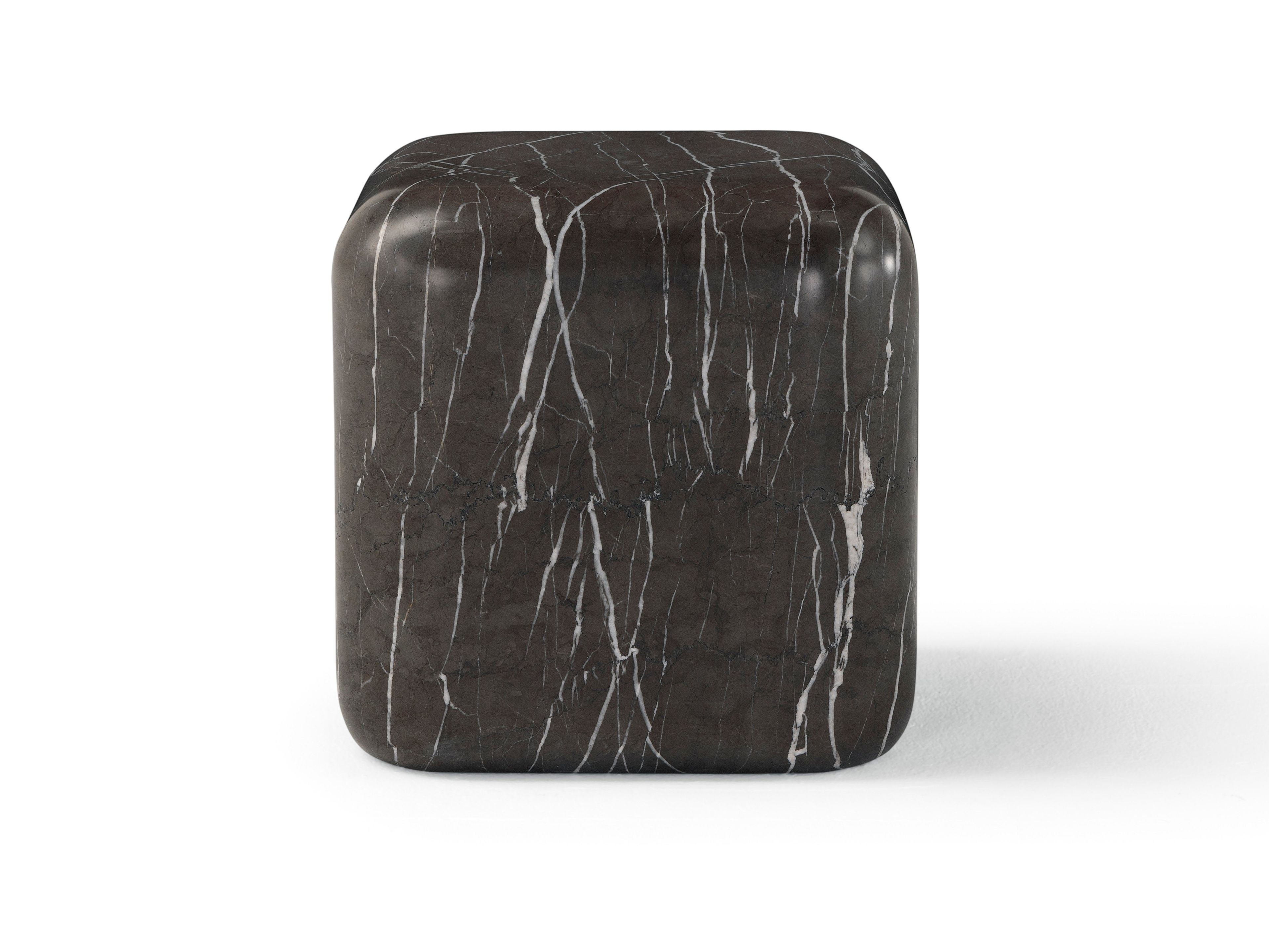 Мраморная квадратная тумбочка Amura ARCH-00121937 - Вид №1