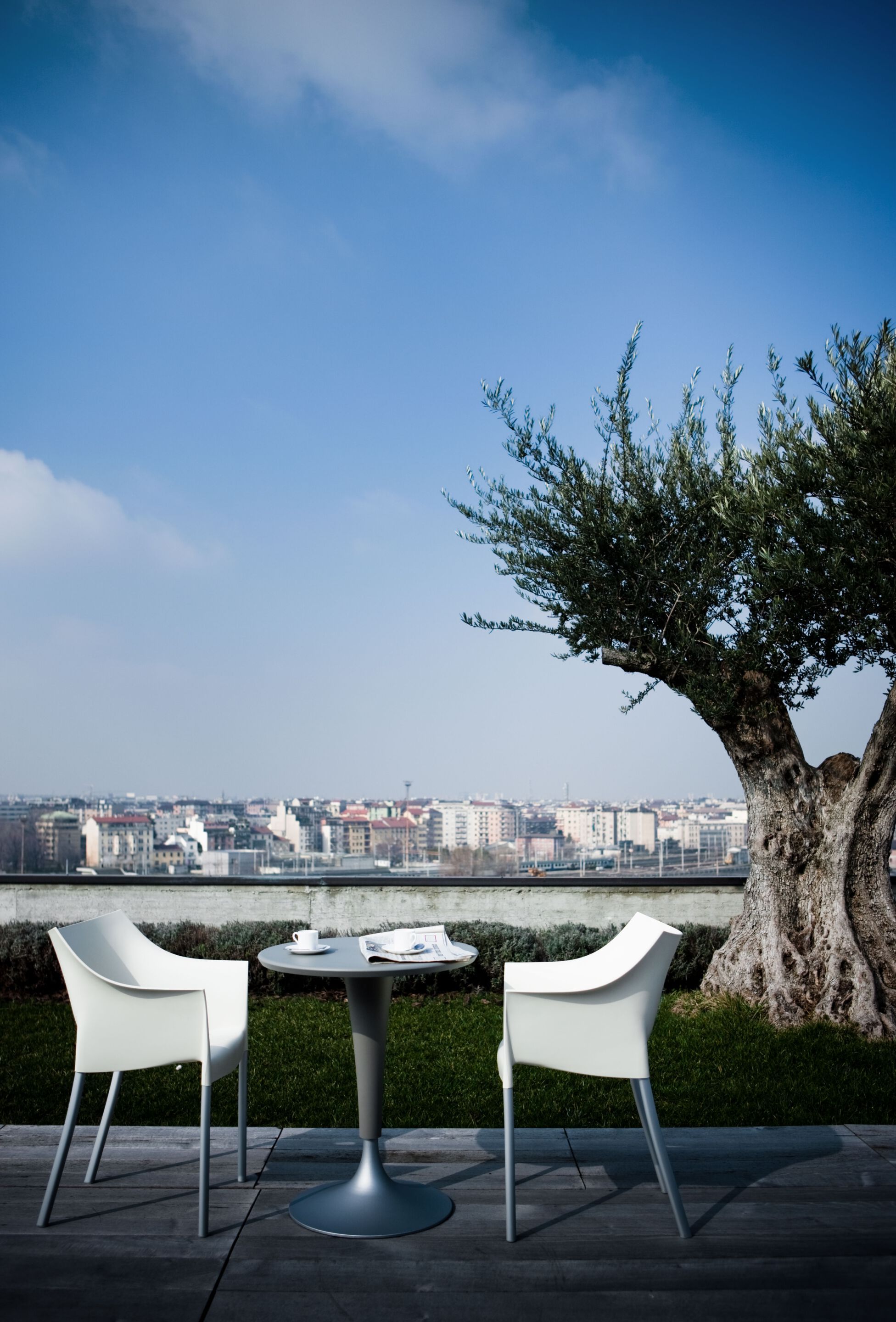 Полипропиленовое садовое кресло с подлокотниками Kartell DR. NO ARCH-00020513 - Вид №1