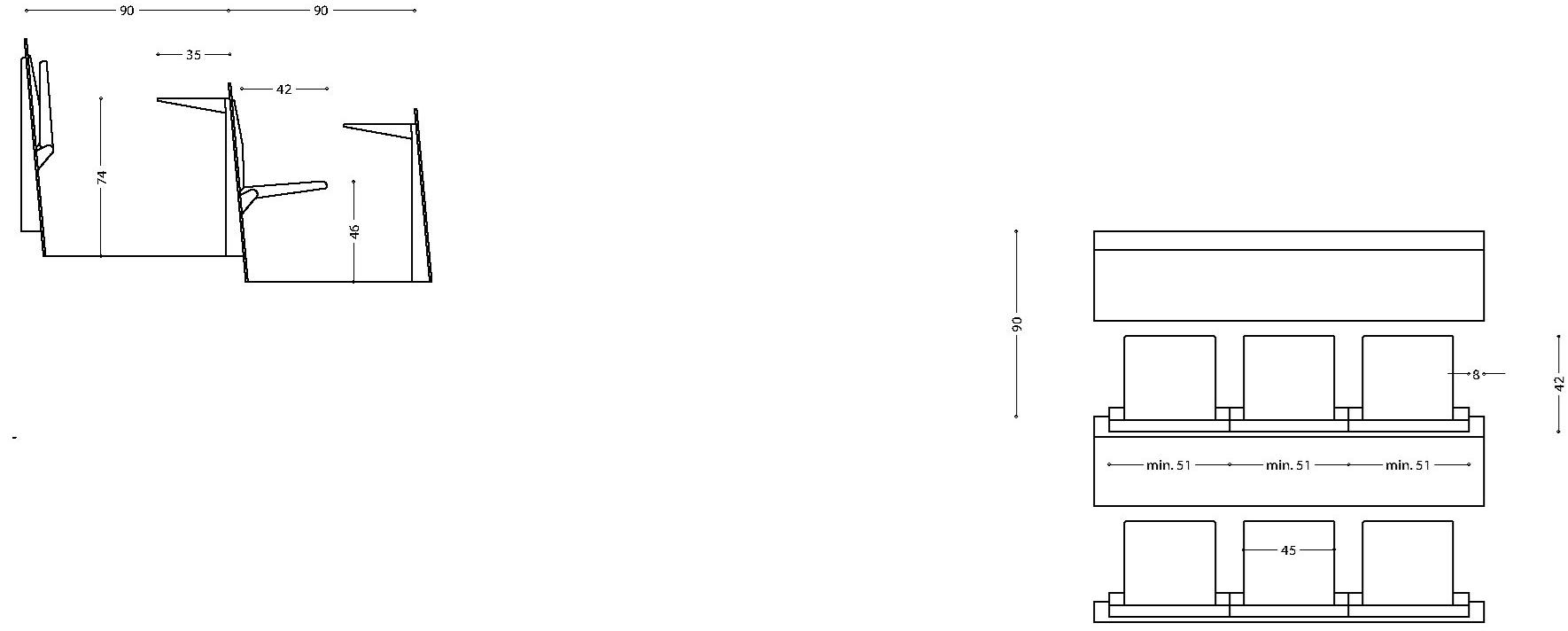 LAMM Скамья со встроенными стульями sun-id-1361023 - Вид №17