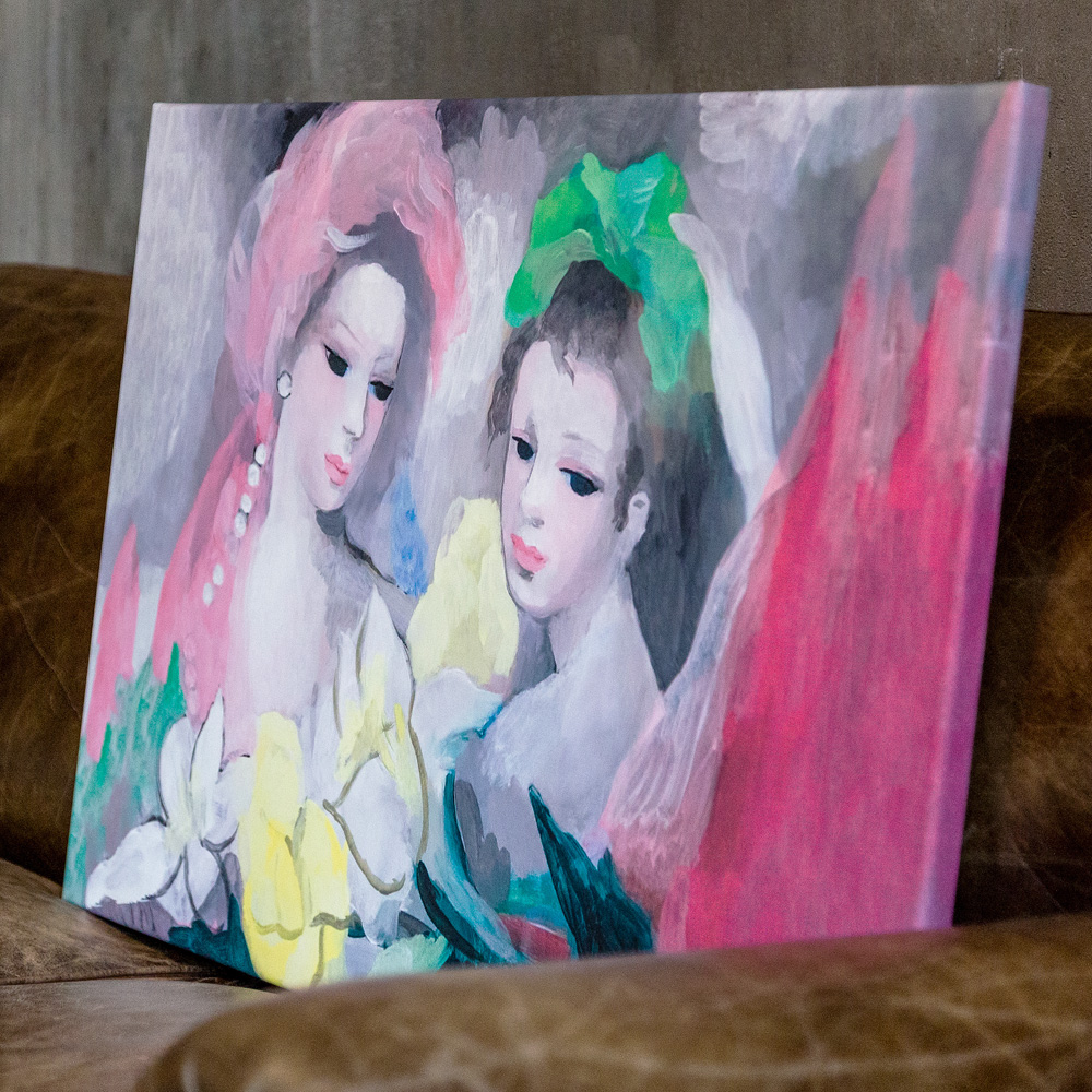 896518921_2628 Картина «Две девушки с цветами» (холст, галерейная натяжка) Object Desire  - Вид №3