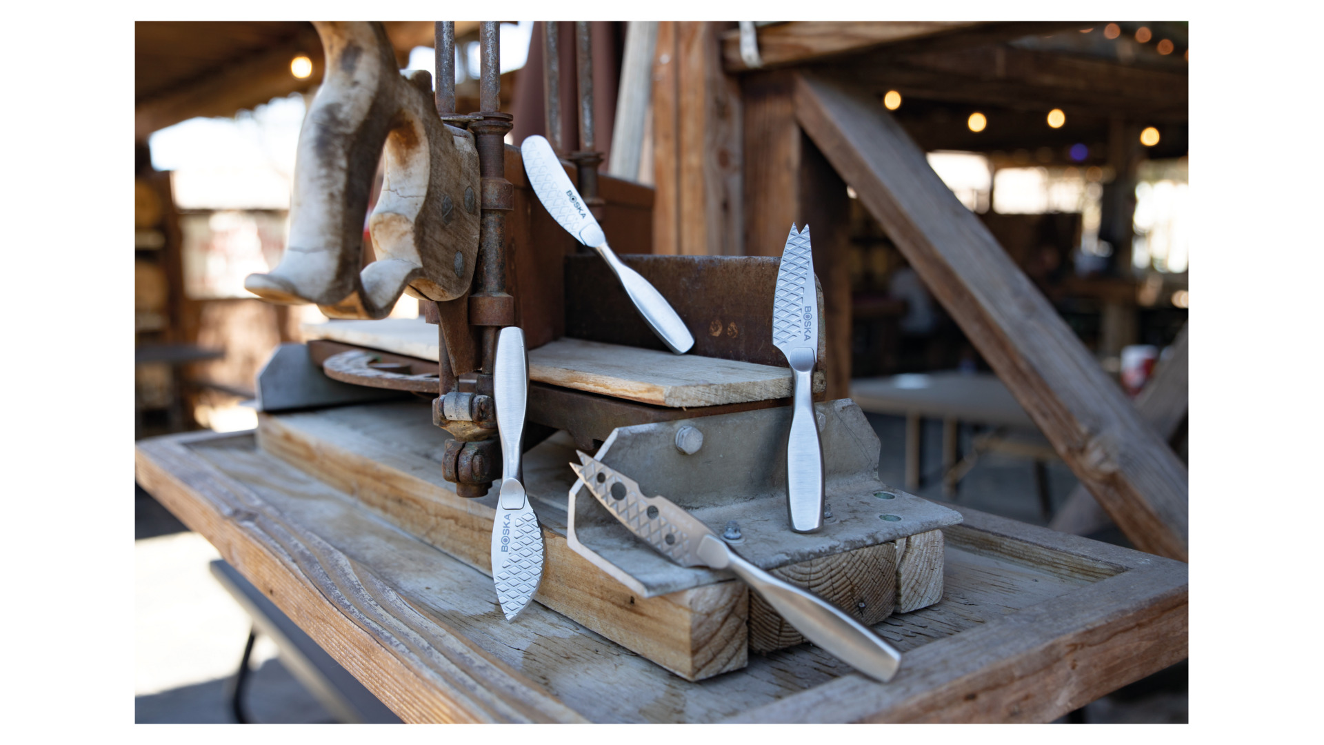 10640461 Boska Набор мини-ножей для всех видов сыра Boska "Монако+" 19х19см, 4шт, сталь, п/у Сталь нержавеющая  - Вид №3