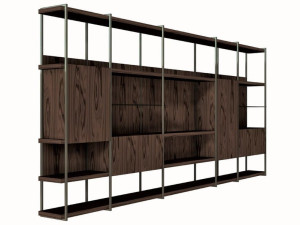 Модульная деревянная оборудованная стена