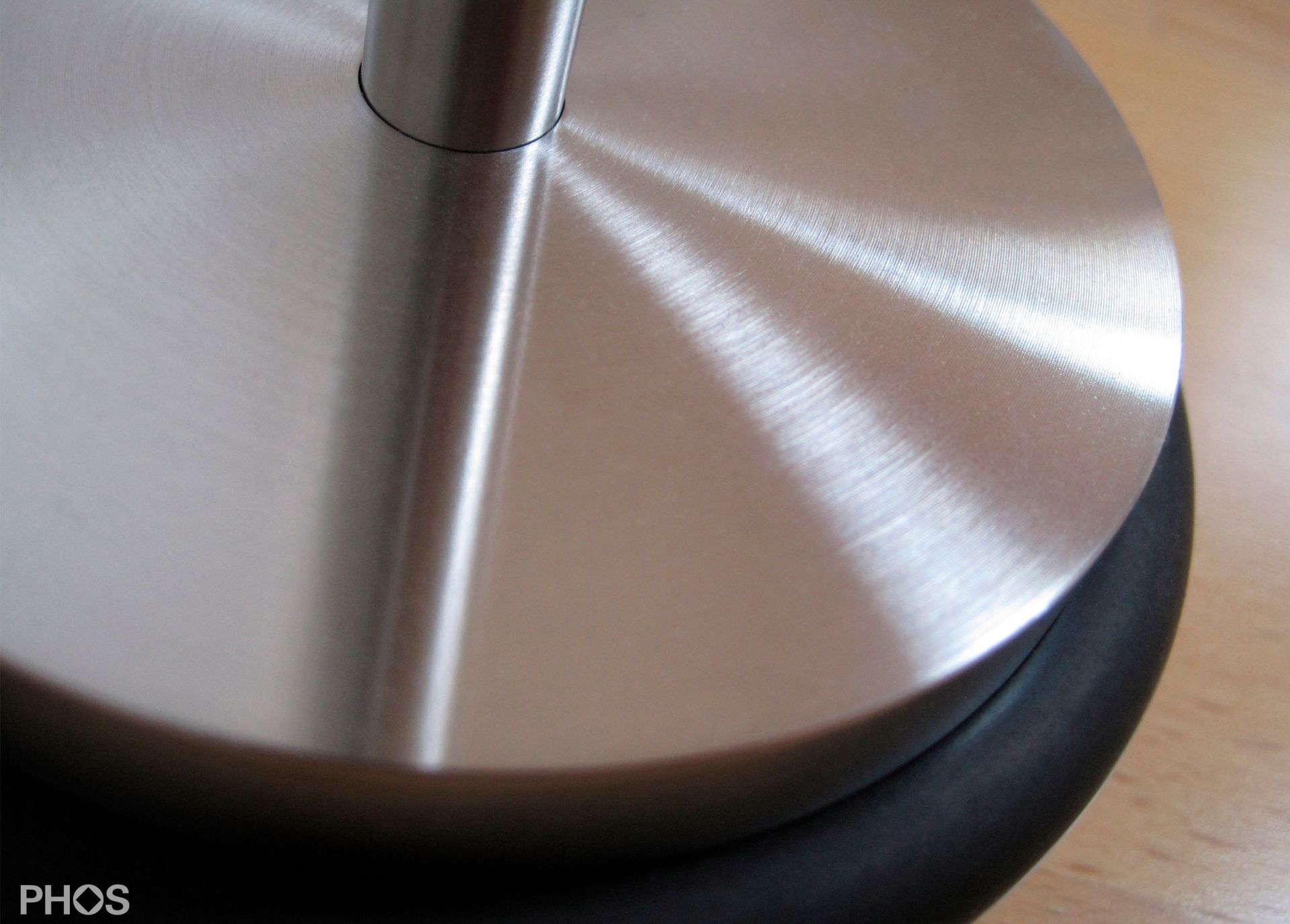 TSB90-45G275 Дверной стопор напольный, с ручкой 27,5 см, ø90 мм, высота 45 мм. PHOS  - Вид №3