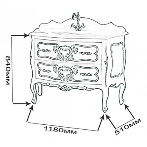 Тумба под раковину MIGLIORE Vittoria ML.VIT-BA115.DS.BR Decape Sabbia с декором.BRonzo GM.VIT-BA115.DS.BR - Вид №8