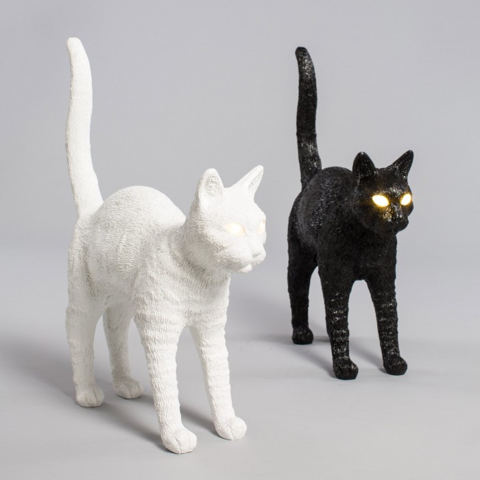 Настольная лампа черная 52х46 см Jobby Black 15041 SELETTI ЖИВОТНЫЕ, КОШКА 00-3882460 Черный  - Вид №9
