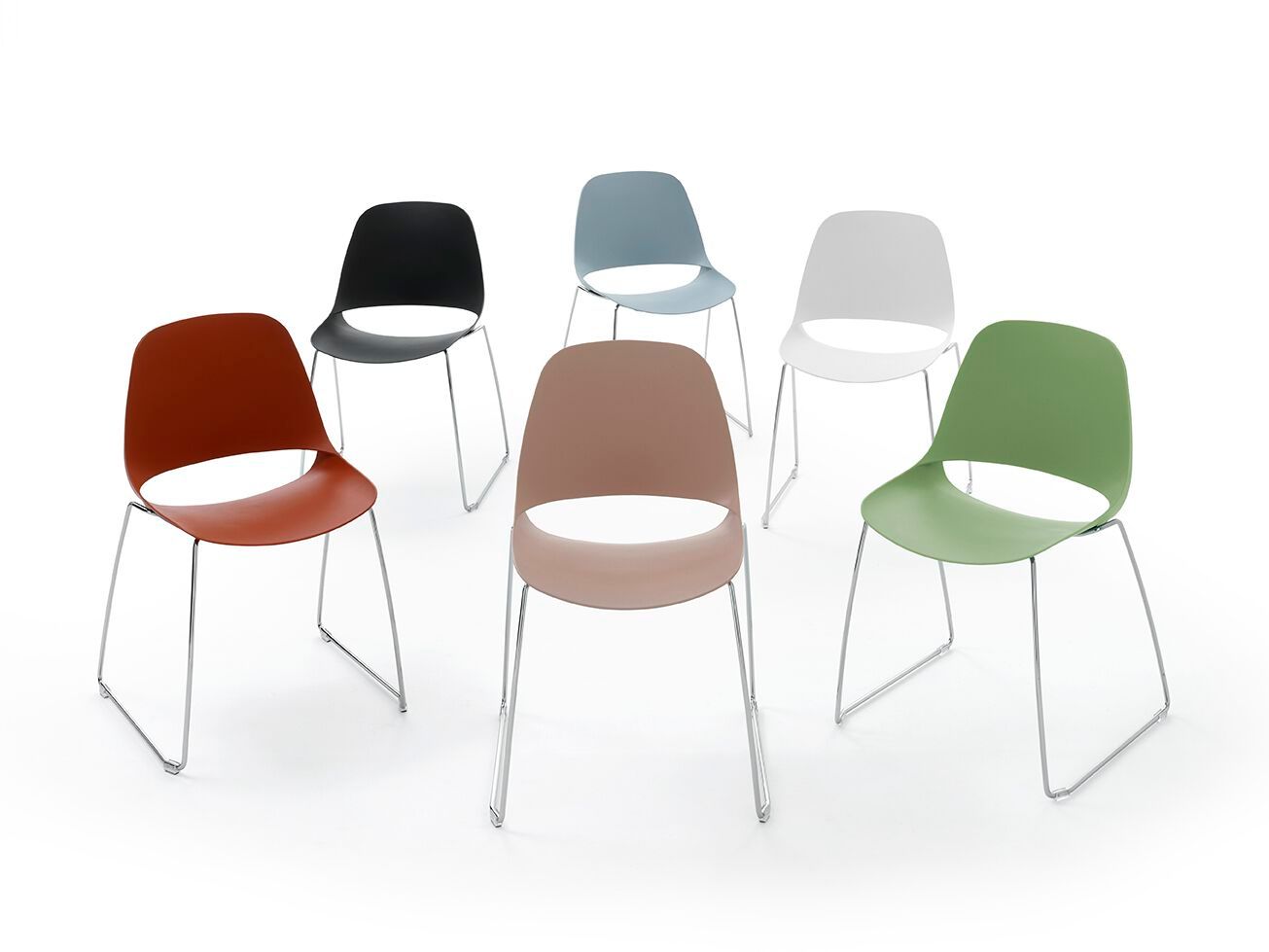 Штабелируемый стул с мягким сиденьем Diemmebi ARCH-00126934 - Вид №1