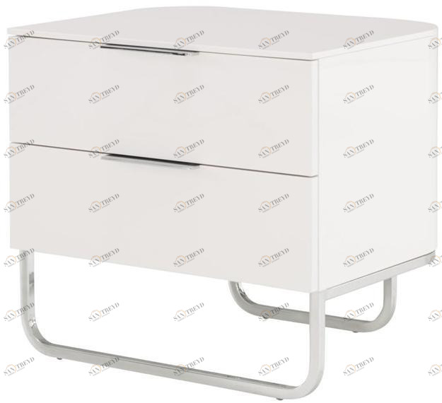 Ligne Roset Прикроватная тумбочка из лакированной прямоугольной фанеры с ящиками Hyannis port 008lal10