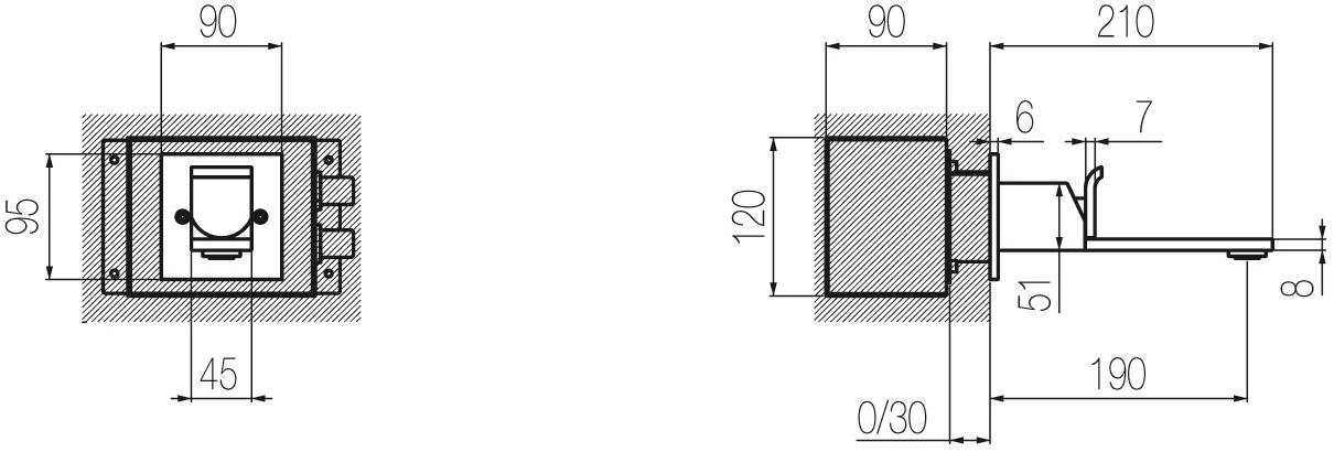 Radomonte Смеситель для мойки настенный однорычажный из нержавеющей стали Okami Okm18 - Вид №3