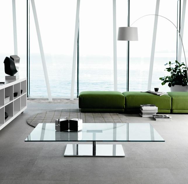 Tonelli Design Низкий прямоугольный журнальный столик из закаленного стекла Farniente sun-id-1412441 - Вид №1