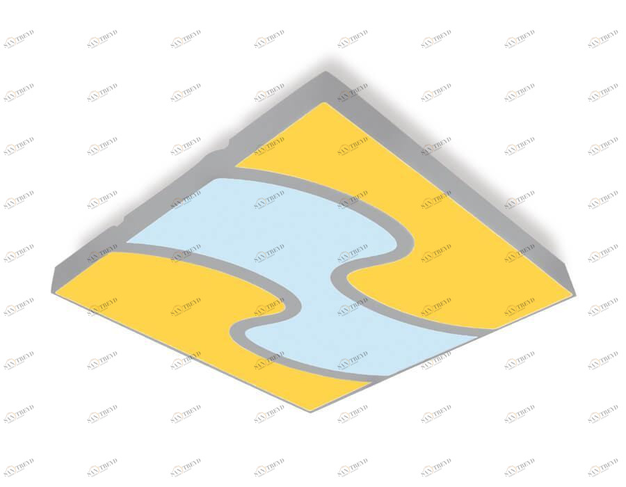 Потолочный светодиодный светильник Ambrella light Orbital Parrus FP2403 WH/BK 288W D680*680 AMBRELLA LIGHT ORBITAL PARRUS 00-3890587 Белый 