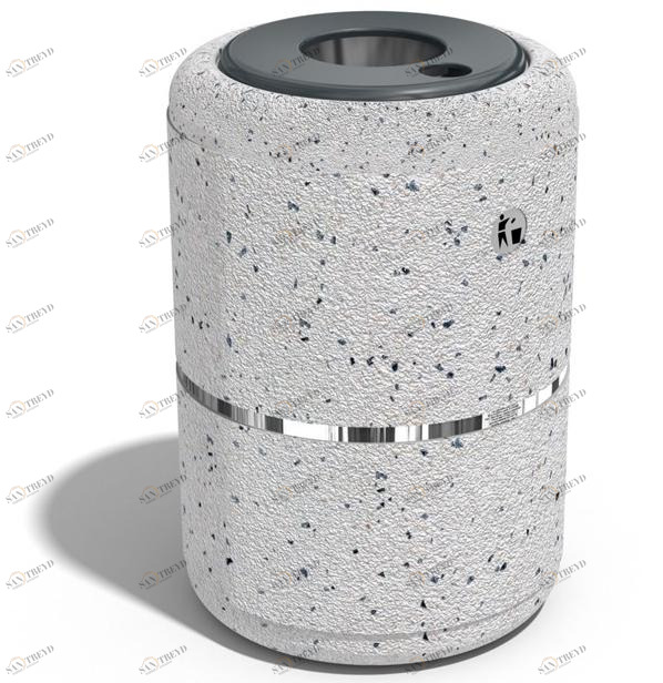 ENCHO ENCHEV - ETE Бетонный мусорный бак с крышкой для улицы  36 