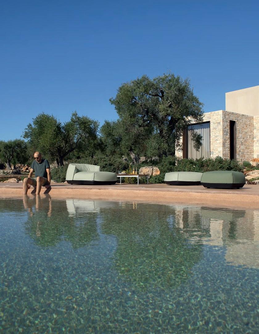 Kristalia Садовая кушетка sunbrella® с обивкой Brioni outdoor sun-id-1492252 - Вид №3