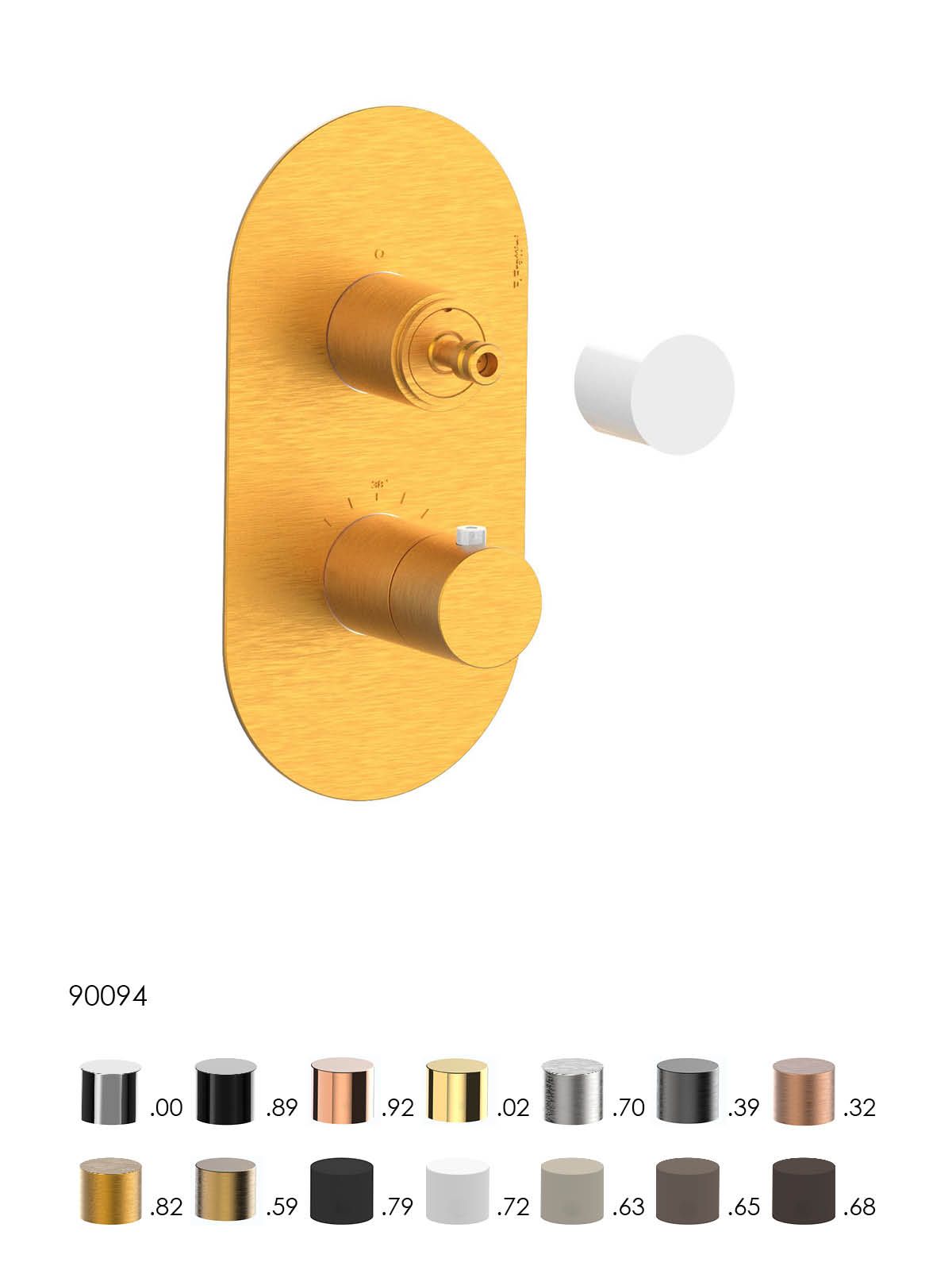 Термостатический встраиваемый смеситель для душа Rubinetterie Frattini душевые кабины ARCH-00034873 - Вид №8